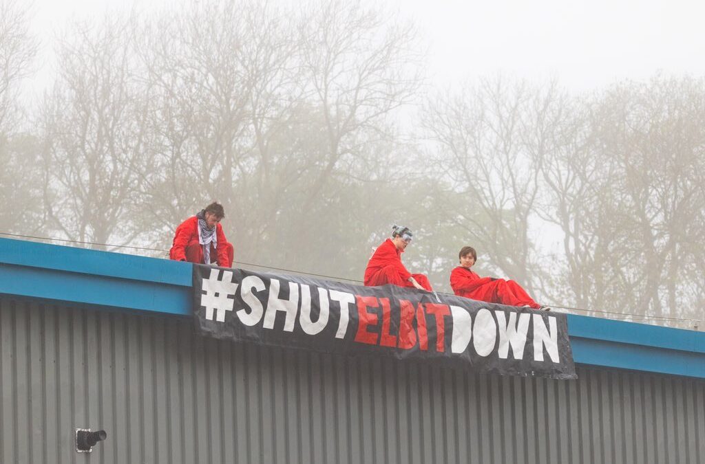 Palestine Action smash into and occupy Elbit’s Leicester drone factory